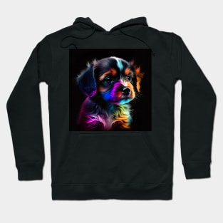 Puppy Artwork Design. Dog Art Hoodie